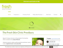 Tablet Screenshot of freshskinclinic.com